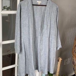 Eileen Fisher Organic Linen jacket with pockets